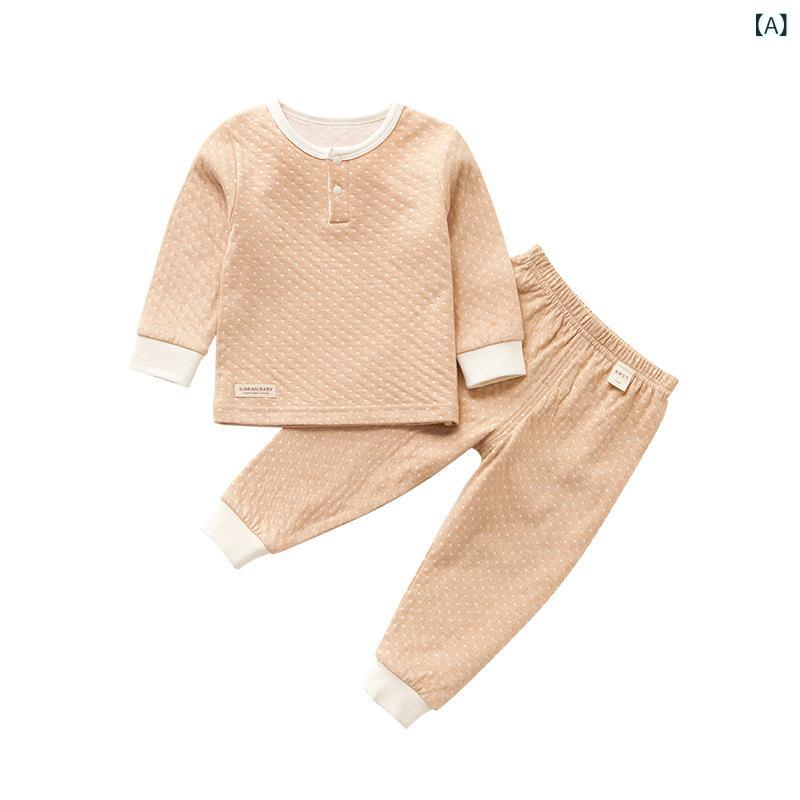 ちびっ子服 お坊っちゃん お嬢さん もの言う花用 綿100% 下着類書き割り 長袖 トップス ボトムス 保暖 室内着 お座敷着 伸縮性 パステル色の原料品 手当たり好いたらしい 日常使い走り 通年用 さくら色系 青碧系 薄墨色系 象牙色