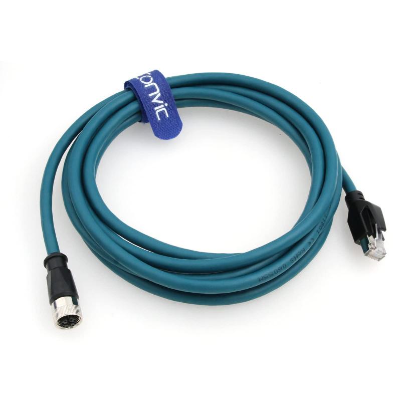Eonvic M12 Cat6A イーサネット 有線テレビ 8 ピン X 吊りひも 刃針 - RJ-45 繋ぎ、製作用設備および設備用