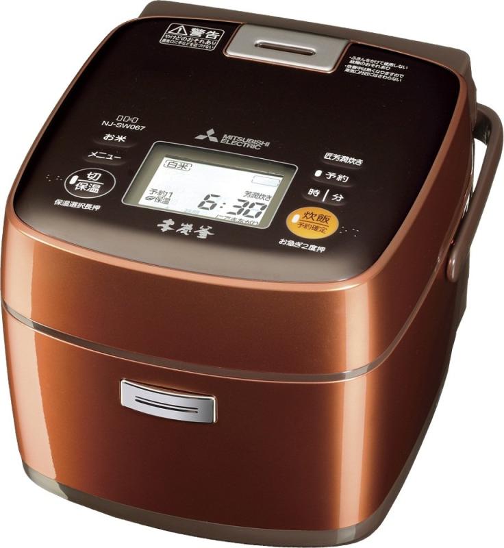 三菱電機 IHジャー炊飯器 本炭釜 3.5合炊き ブロンズ NJ-SW067-D