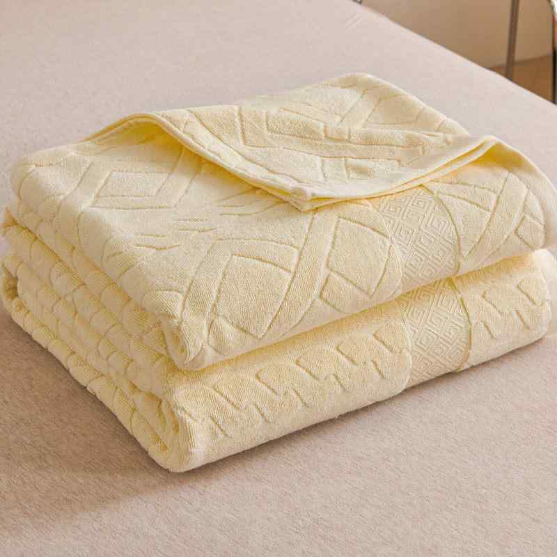 綿100% タオルケット 夏用 薄っぺら 成年者用 シングル レトロ 毛布 吸湿 もの柔らか 寝具 お部屋着 普段使い