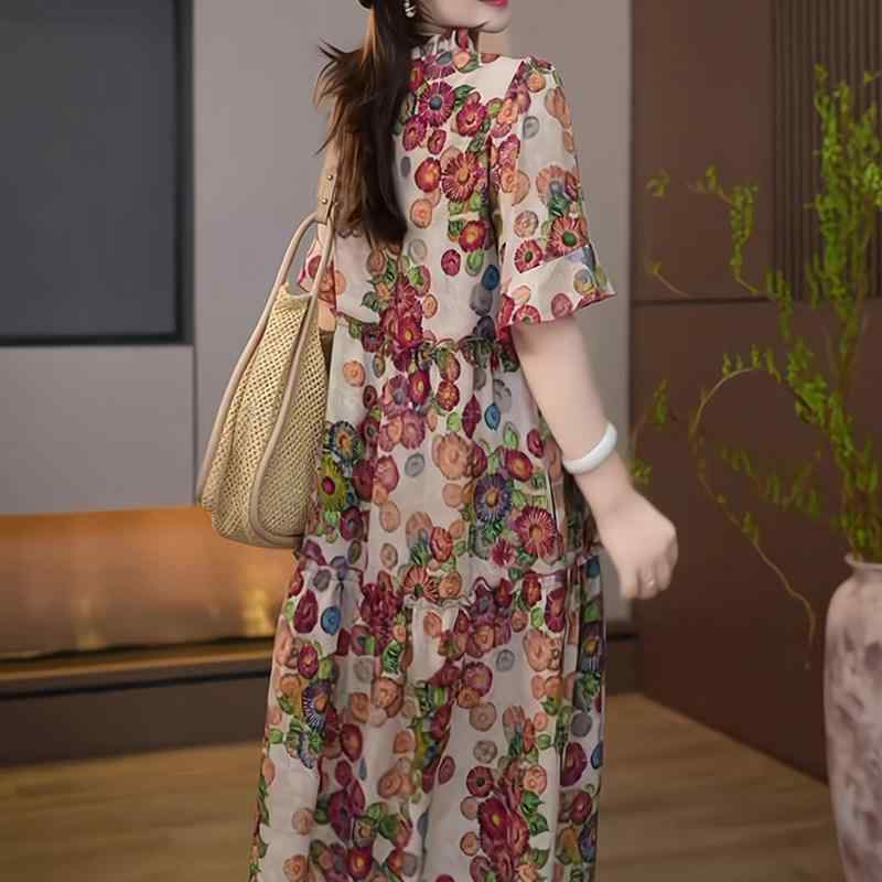 衣装 レディース 春夏 小花柄 御前上等感 今めかしい 花柄お召しもの 太陽フレア スコート 女子らしい 表現スタイル 口さかしい 座標