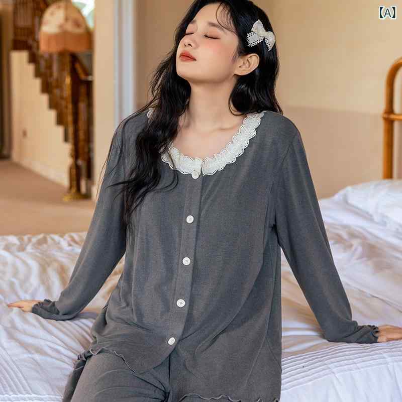 含ませるパジャマ 妊婦用 産後お座敷御召しもの 胸パッド付き添い人 もの柔らか原料品 熱のある状態保温 秋冬 下着類不必要 養護ホーム御召しもの 延性のある性 情の籠もった 通年相応う