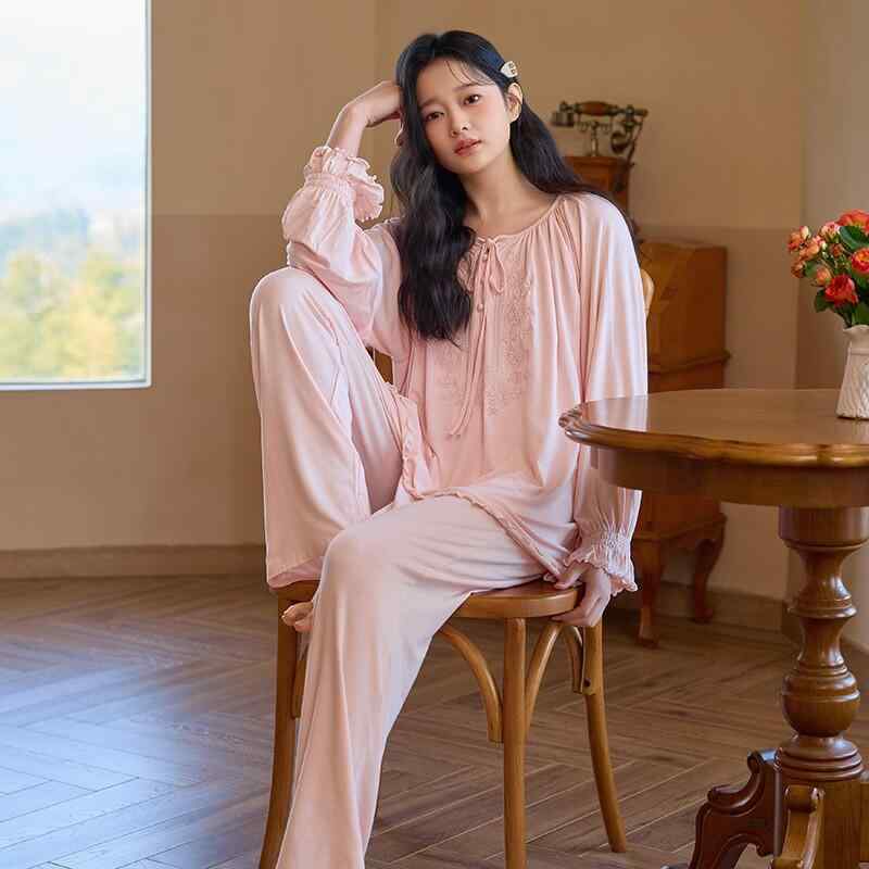 妊婦用 含ませるパジャマ 産後服 マタニティウェア モダール原料品 生まれ変わり衣料繊維 夏薄っぺら お座敷着 大層らしい大きさ 伸縮性 軽さ 好いたらしい 吸湿速乾