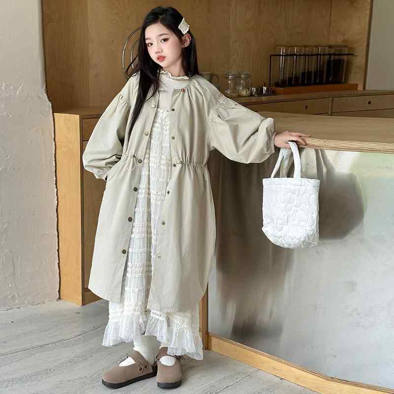 御姉さん用 厚地の外套 韓国 年月 中長丈 トレンチコート 今めかしい 今めかしい 赤ちゃん服 普段使い走り 軽さ 伸縮性