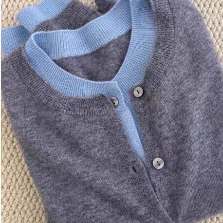 ジレー レディース 背広風 薄墨色系 雑ぜ合わせる色つや ゆったり表現スタイル カシミール 羊毛 編み物 インナートップス アウター 軽さ 御前上等感 優しいこと 普段使い
