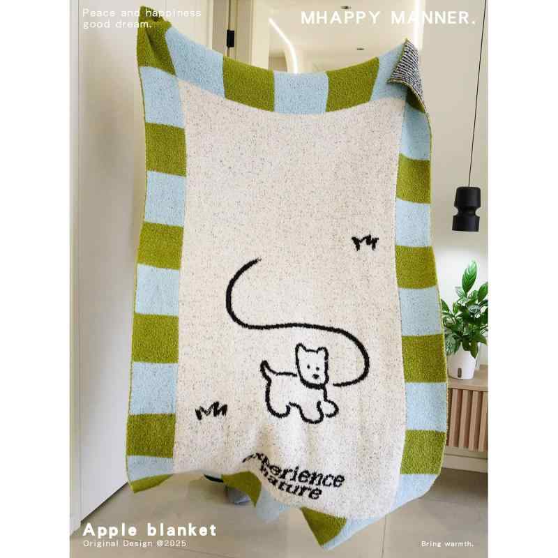夏用 軽量 カジュアル 毛布 お昼寝 ブランケット 片側 ベルベット ナチュラル素材 室内 リラックス 掛け布団 吸湿 速乾 柔らかい 触感｜ベネフィメントショップ