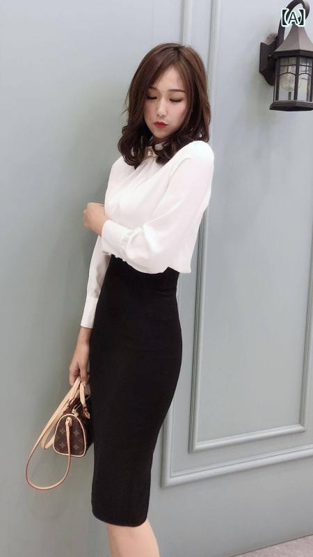 スコート レディース ご機嫌酉の方角 鉛筆スコート 黒いこと 春夏 通い用 商行為 背広風 か細い MIDI丈 膝丈 修身 上半身伝達ルート 目立たす 膝下丈