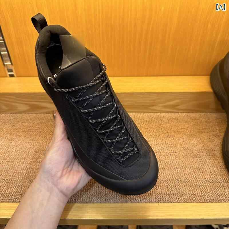 メンズ 山登り靴 全面雨合羽 上滑り打ちきり 軽さ アウトドア 山歩き トレイルランニングシューズ トレッキング 防滑 ?外運動すること 徒? ・煥山