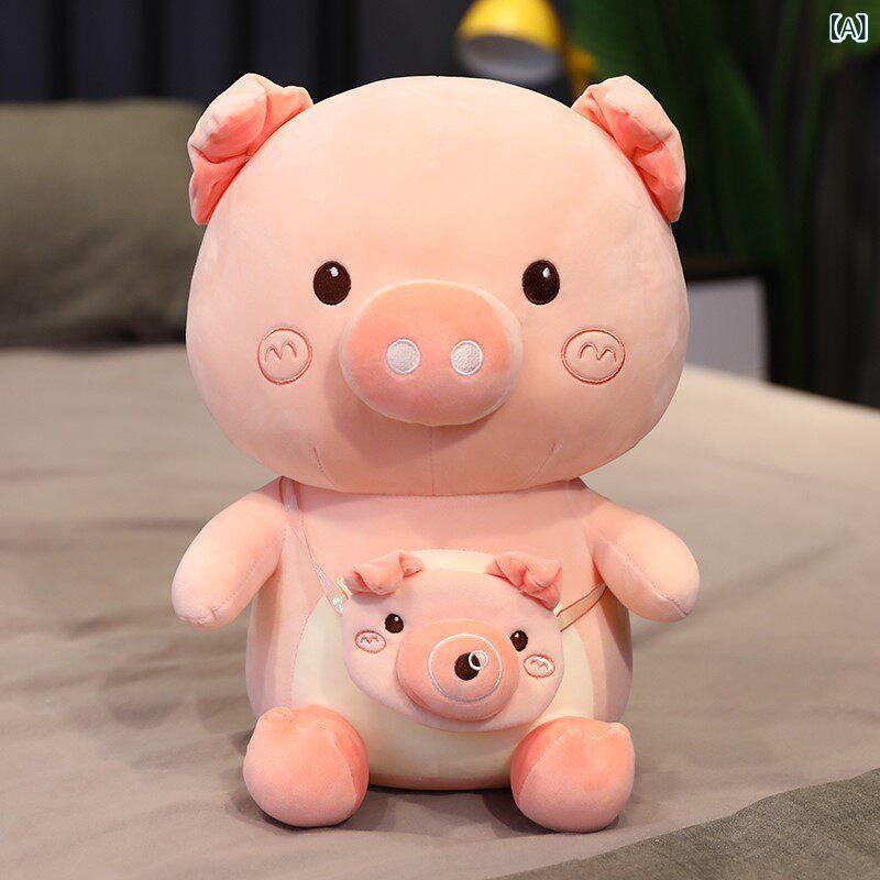 ぬいぐるみ 抱き枕 可愛らしい 豚  寝つき かばい立て 腰 座蒲団 首 受け支える 枕 パステル色の 原料品 ふわふわ 手ごたえ 睡眠時間 方角 伸び伸びする 作目