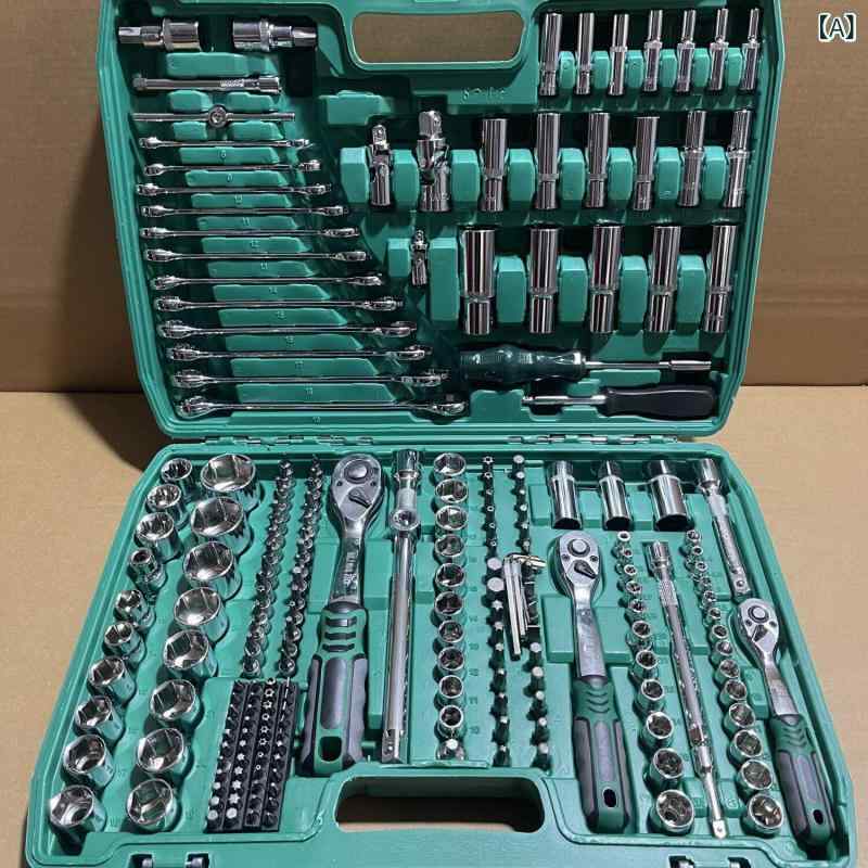 四輪車取りつくろう物の具書き割り ソケット鍵 取り合わせ 全能物の具 フルセット 検査と修理一揃いの道具 車宿り用  取りつくろう一揃いの道具 １番ウッド ペンチ トルクレンチ 力学的物の具