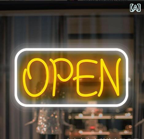 LED ネオンサイン OPEN バス発着場張り出し 取り引き触れ散らかす アクリル樹脂 延性のある かざり付ける点火装置 商業主義用 佇まい点火装置 開店用 販売店表われ 室内かざり付ける 電飾ダイアログボックス