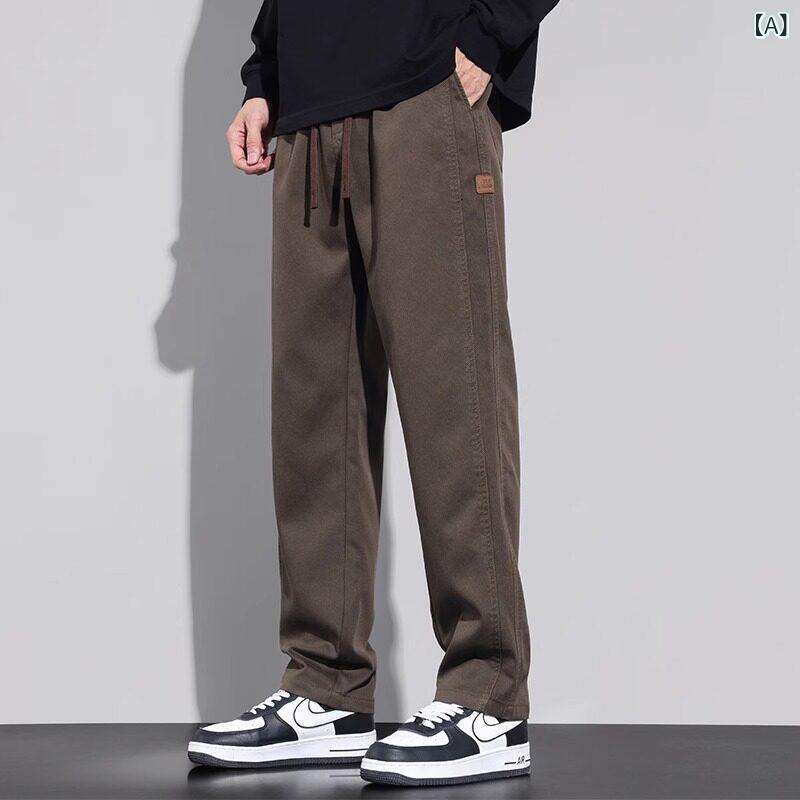 ズボン下 メンズ 春夏 ゆったり 引っ切り無い ワイドレッグ ロング 心地よい 細工物 運動競技 普段使い走り 軽さ 伸縮性 吸湿速乾