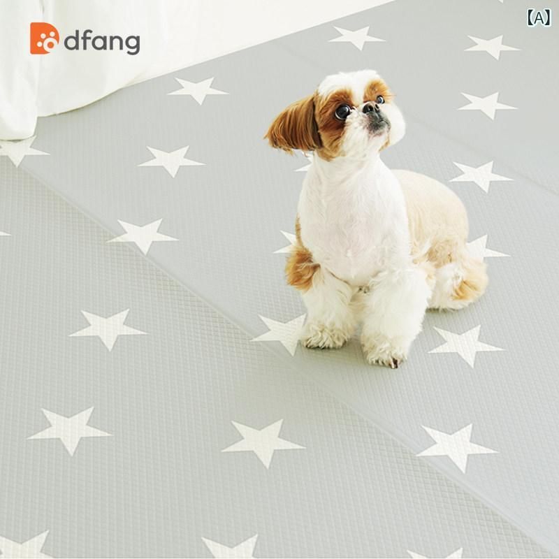愛玩動物引っ敷き 犬猫用 上滑り打ち切り 雨合羽 防尿 PVC原料品 寝床パッド 伏せ籠用 犬掘ったて小屋用 パステル色の 好いたらしい 室内用 耐久性