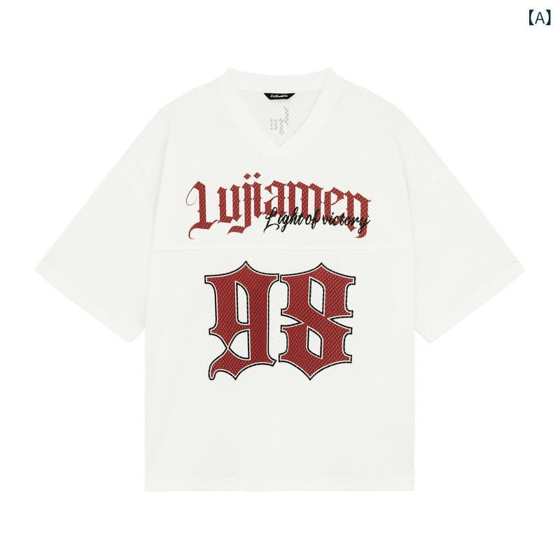 メンズ 短袖 Tシャツ 夏用 メッシュ 通気性 ゆったりサイズ 休? スポーツ バスケットボール トップス 吸湿速乾 軽量 日常使い アウトドア
