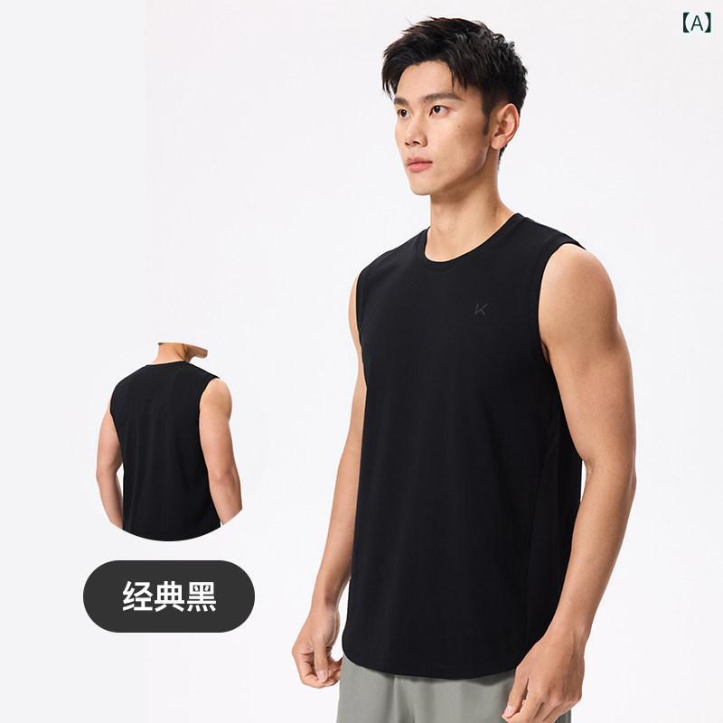 メンズ ノースリーブ 貯蔵タンクとっ始め 夏用 相応うネス 駈けっくら 運動競技 通気性 メッシュ 出どころ うつり変わり  軽さ 吸湿速乾