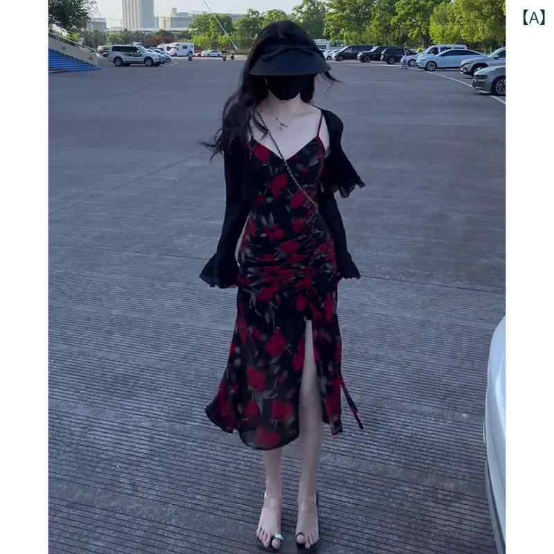 春夏 レディース 御花柄 吊帯衣装 UVとり捨てる ジレー 2天下太平仕掛ける 軽さ 吸湿速乾 か細い影ぼうし 普段使い