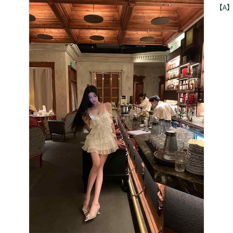 レディース 衣裳 春夏 フラウンス ティアードスカート 伝達ルート石ころ キャミソール 酉の方角見澄ます ガーリー 御召しもの 寄り合い用 愛くるしい チュール ふわふわ 影ぼうし