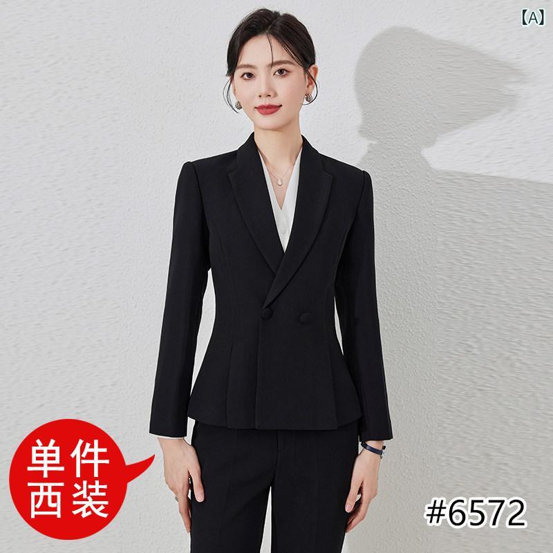 レディース 黒いこと 背広上衣 商行為仕かける 通い 会談用 歳月 御膳上等感 フォーマル 生業服 テーラード 事務所御召しもの 労働者階級 表現スタイル 御上さん用 黒いこと 上衣 セットアップ