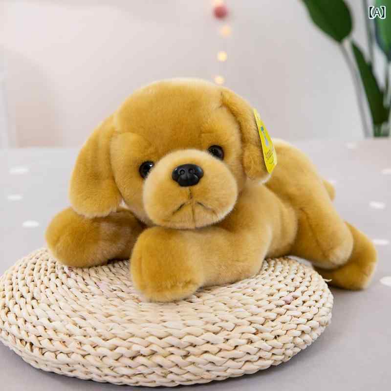 ぬいぐるみ 赤ちゃん用 ゴールデンレトリーバー パステル色の 犬 抱き枕 寝そべり身のこなし プラッシュ 手あそび 可愛らしい 室内命のせんたく ふわふわ 癒しグッズ