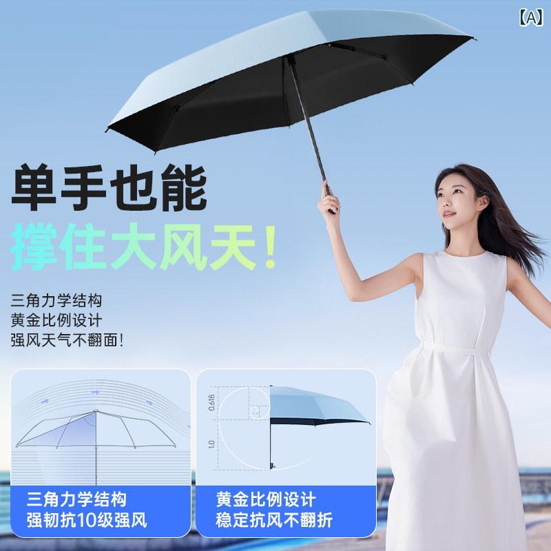 折りたたみ傘 晴雨兼用 男女用 パウダーコンパクト 携帯型 耐風 逆さま折り 大型 遮光 朦々たる 軽さ 雨合羽