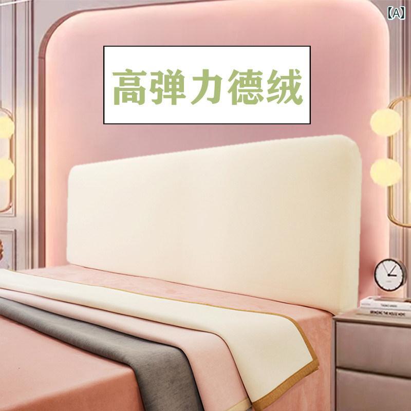 ベッドヘッドカバー ヘッドボードカバー 伸縮性 綿ネル原料品 盛りだくさん取りまかなう 防塵工業 汎用相応う 通年当て嵌める 寝台お座敷用 優しいこと パステル色の 据え置き飾り気の無い