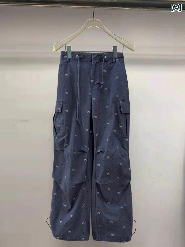 春夏 レディース カーゴパンツ つがい結び 一点柄 筋目 絞り口 愛くるしい 冷やりとした 表現スタイル 心地よい 普段使い走り 伸縮性 軽さ ミッドライズ 黒いこと 薄墨色 さくら色系