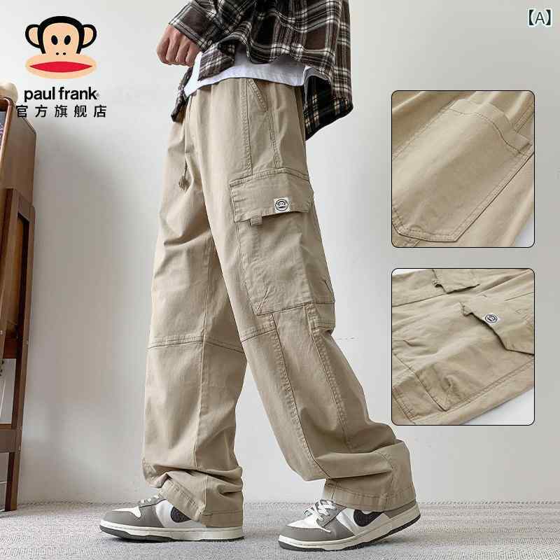 メンズ 綿100% ワークパンツ 春 ストレート カジュアルパンツ アメリカンスタイル ストリート 普段使い アウトドア ボトムス｜ベネフィメントショップ