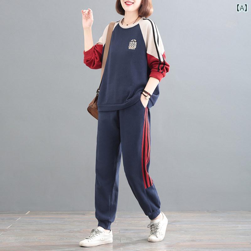 レディース 烏兎 ゆったり ビッグ影ぼうし か細い押し出し レトロ うつり変わり 心地好い 運動競技 背広 韓国 活動的御召しもの