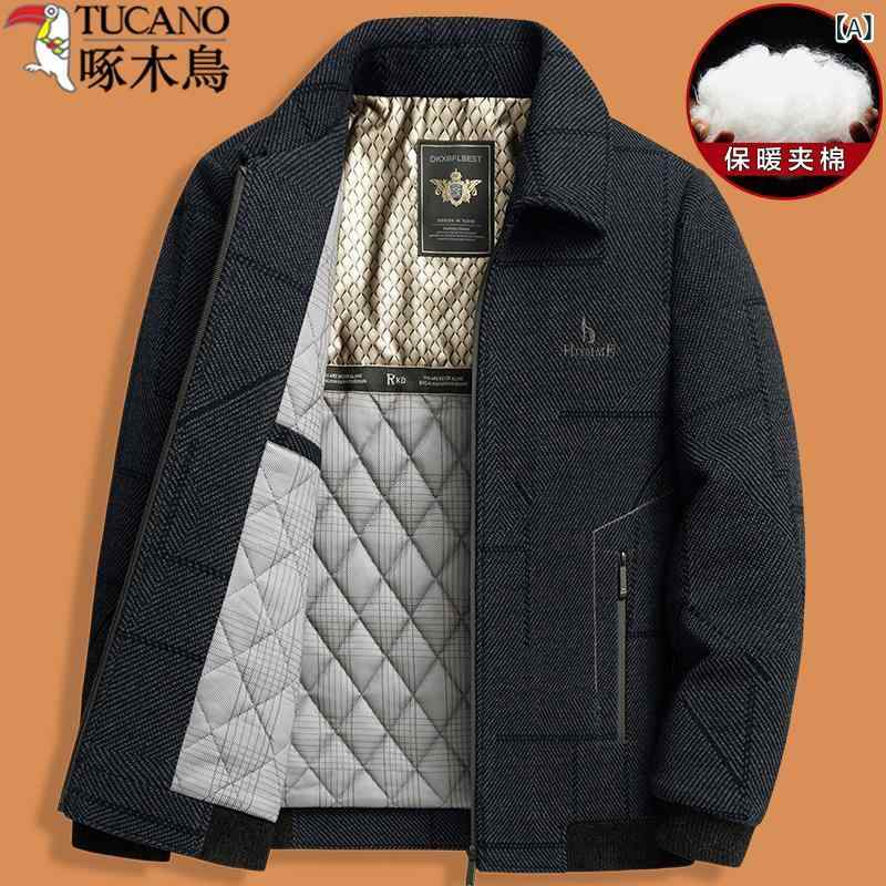 上衣 メンズ 中年 朦朦たる 秋冬  アウター 生あたたかい フリース ダディスタイル 普段使い走り 通い用 軽さ 伸縮性