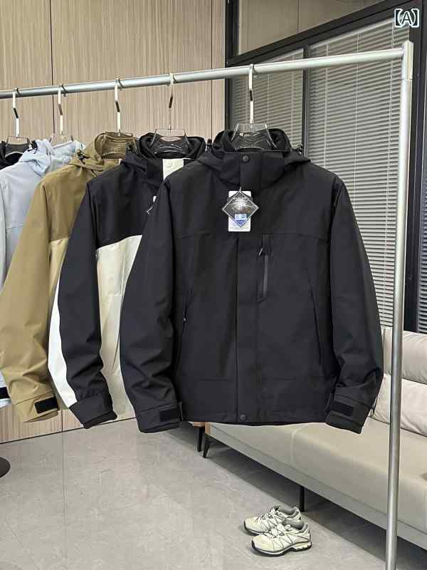 上衣 男女兼用 アウトドア 山登り 山歩き トレッキング 防風 雨合羽 フリース 朦々たる シームシール 多役立つこと 下着類 着脱式