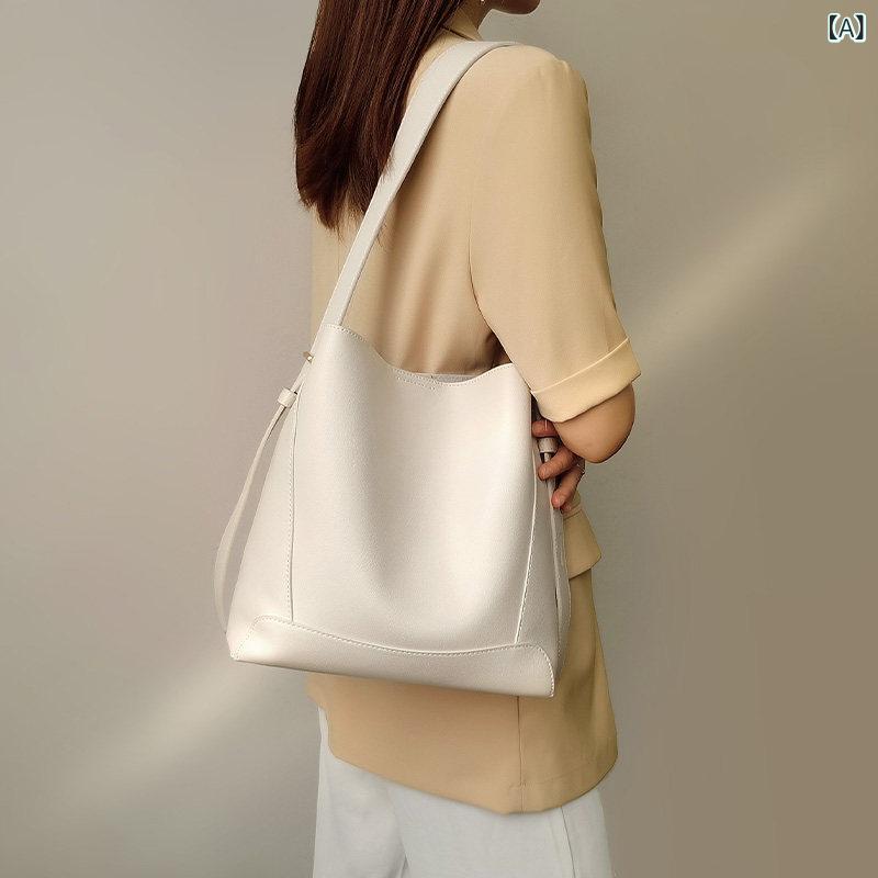 御徒面子 レディース 大電気容量 革 井戸釣瓶型 肩先 曲がったがけ 通い用 トート 御膳上等感 軽さ 鞄 普段使い走り お上さん用 膝掛け ハンドバック