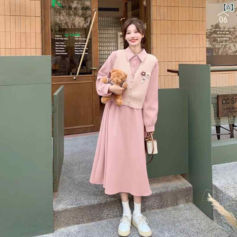 レディース 衣装 2点仕掛ける 春 サクラ色系 韓国 飛び切り感 ペティート 可愛らしい 座標 日常使い走り 口さかしいな 影ぼうし