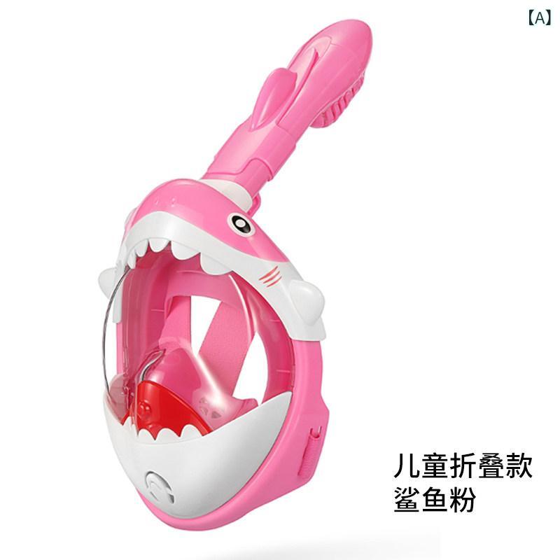 スノーケリングセット ちびっ子用 全顔式 飛び込み競技恍ける 呼吸作用器 盛りだくさん一揃いの道具 水中水泳ぎ 労働者階級 面罩 深水没 雨合羽 好いたらしい相応う 軽さ 安全性のある心積もり 通年当て嵌める