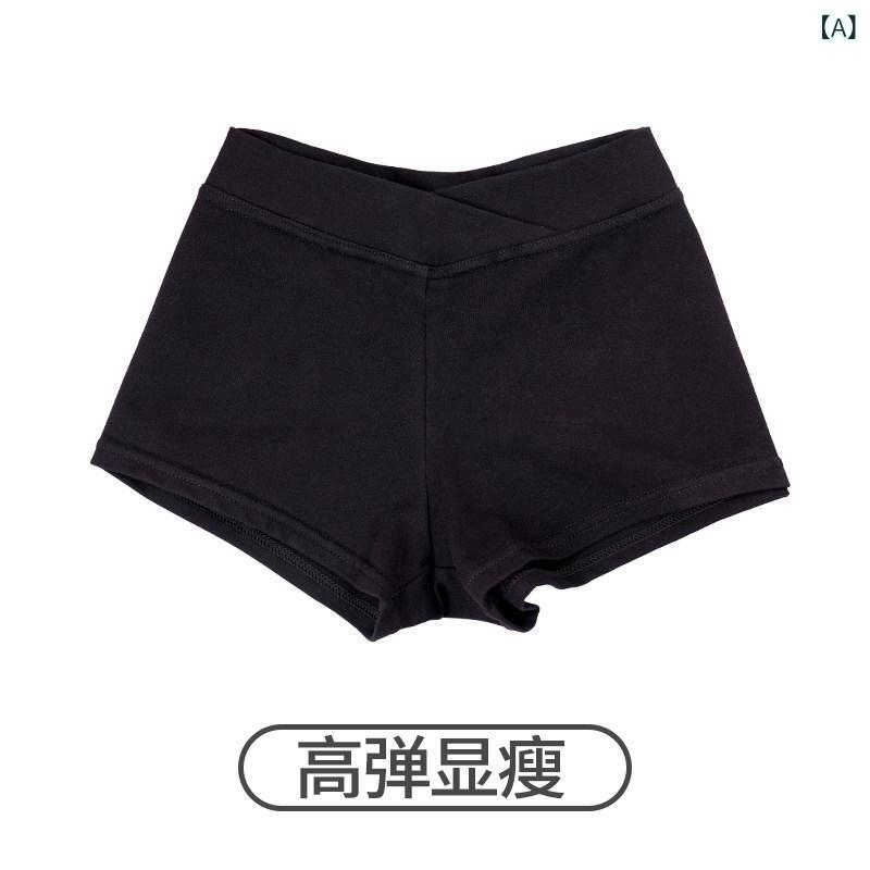 レディース バレー読み合わせる用 社交ダンスズボン下 低腰 さる股引き 黒いこと 坦々たる取りすてる 伸縮性 吸湿速乾 動き分かりやすい 普段使い