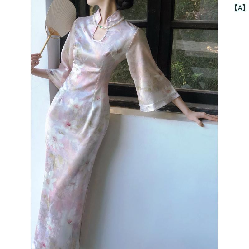 レディース 瀬戸ものお召しもの サクラ色 繻子 中国風 衣装 雅びやか 光輝 肌映え 木目細か 出どころ 御姉さん向け  お召しもの