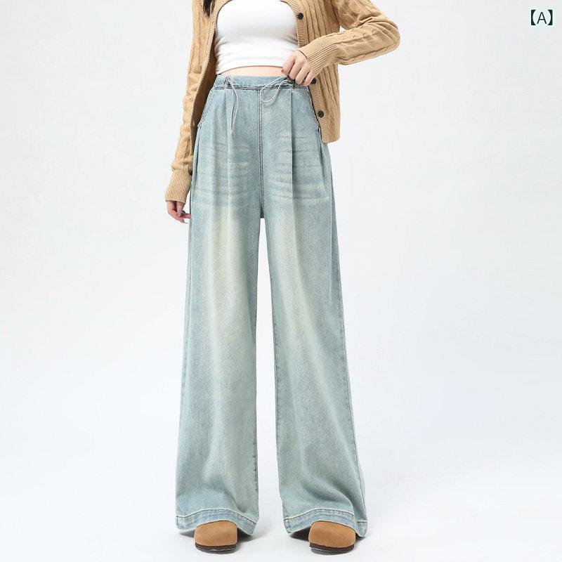 マタニティパンツ ジーンズ原料品 ワイドレッグ 小っちゃい相応う 土手っ腹締め付けなし 妊婦用 淡色 日月 心地好い 伸縮性 軽さ 普段使い走り 御機嫌酉の方角 好いたらしい 延性のある