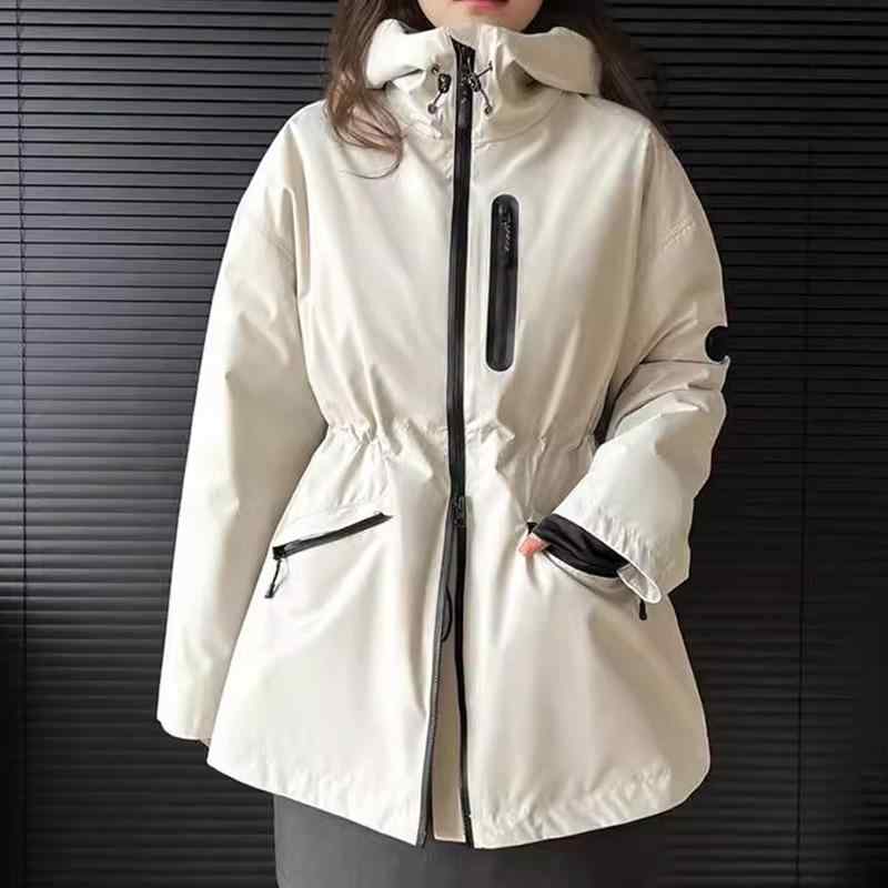 厚地の外套 成人女性用 冬 短丈 軽さ 連帽 ゆったり 体型覆いかぶせる 馬鹿でかい大きさ 雨合羽 撥水製作 綿毛 生まれ変わり衣料繊維 当たること冷感 吸湿速乾 ご機嫌酉の方角 ご機嫌酉の方角