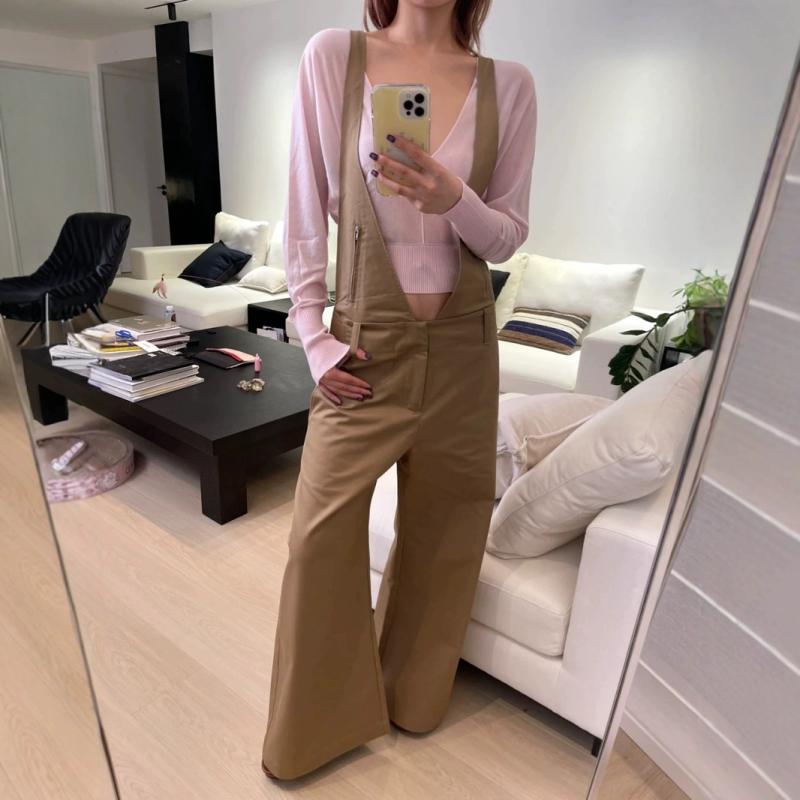 サロペットパンツ レディース オールインワン オーバーオール ワイドパンツ ワークパンツ ストレート カキ色 ブラック オールシーズン 通年 普段使い カジュアル 体型カバー ゆったり 着痩せ 細見え 動きやすい 綿 伸縮性 軽量｜ベネフィメントショップ