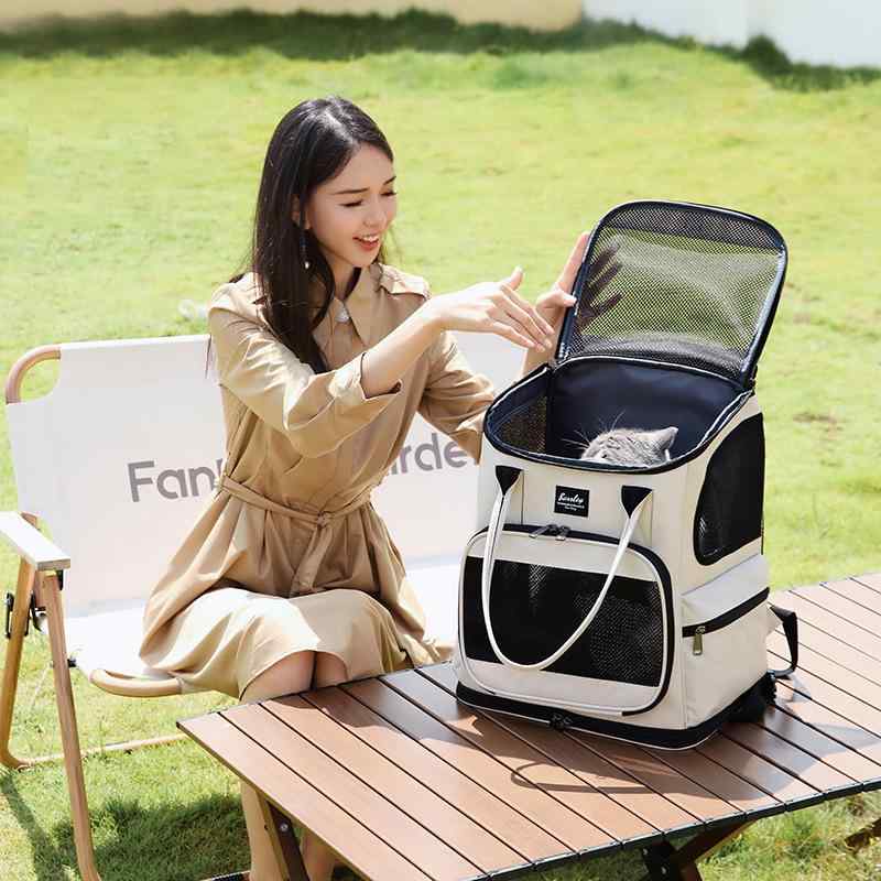 ペットキャリー 猫犬用 バックパック トロリーバッグ 取り外し式 旅行用 アウトドア 持ち運び便利 多機能 キャリーバッグ 動物用バッグ 外出鞄｜ベネフィメントショップ