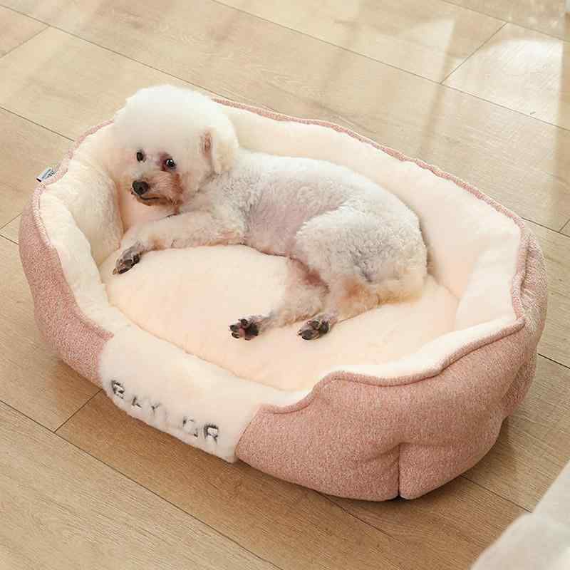 ペットベッド 犬用ソファ ふわふわクッション 冬暖か オールシーズン対応 洗いやすい 分解可能 中小型犬用 室内リラックス ソフト素材 快適 暖かパッド プラッシュ クッション|ベネフィメントショップ