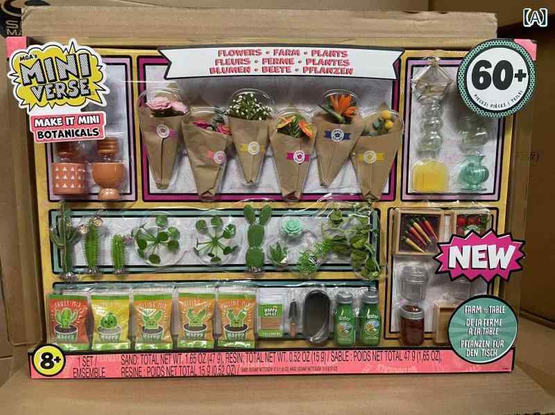 ミニチュア 雑貨 DIY ドールハウス セット 観葉植物 多肉植物 サボテン 花 インテリア 置物 ミニチュアハウス 組み立て 模型 ドール用家具 小物 リアル 精密 室内 装飾 オブジェ おしゃれ かわいい ディスプレイ ジオラマ 趣味 クラフト キッ|ベネフィメントショップ