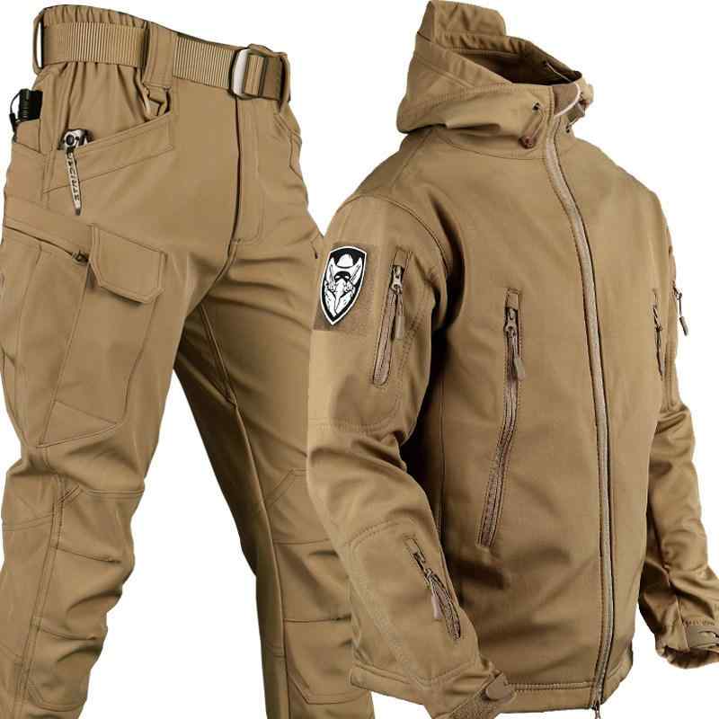 マウンテンパーカー メンズ 男性用 迷彩柄 ソフトシェル 上下セット セットアップ 登山服 アウトドアウェア 防風 軍用 タクティカルジャケット ミリタリー アウター 防寒 裏起毛 厚手 保温性 大きいサイズ ゆったり 体型カバー 着痩せ お腹周り 二の｜ベネフィメントショップ