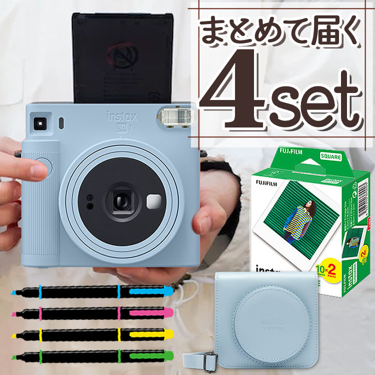 高価値 富士フィルム チェキスクエアカメラ instax SQUARE SQ1 テラコ