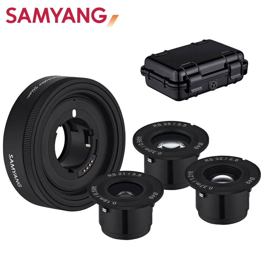 サムヤン SAMYANG 単焦点レンズ Remaster Slim 3 lens set 21mm F3.5 / 28mm F3.5 / 32mm F2.8 / ソニーEマウント用 オートフォーカス レンズ パンケーキレンズ 交換式（.QL）