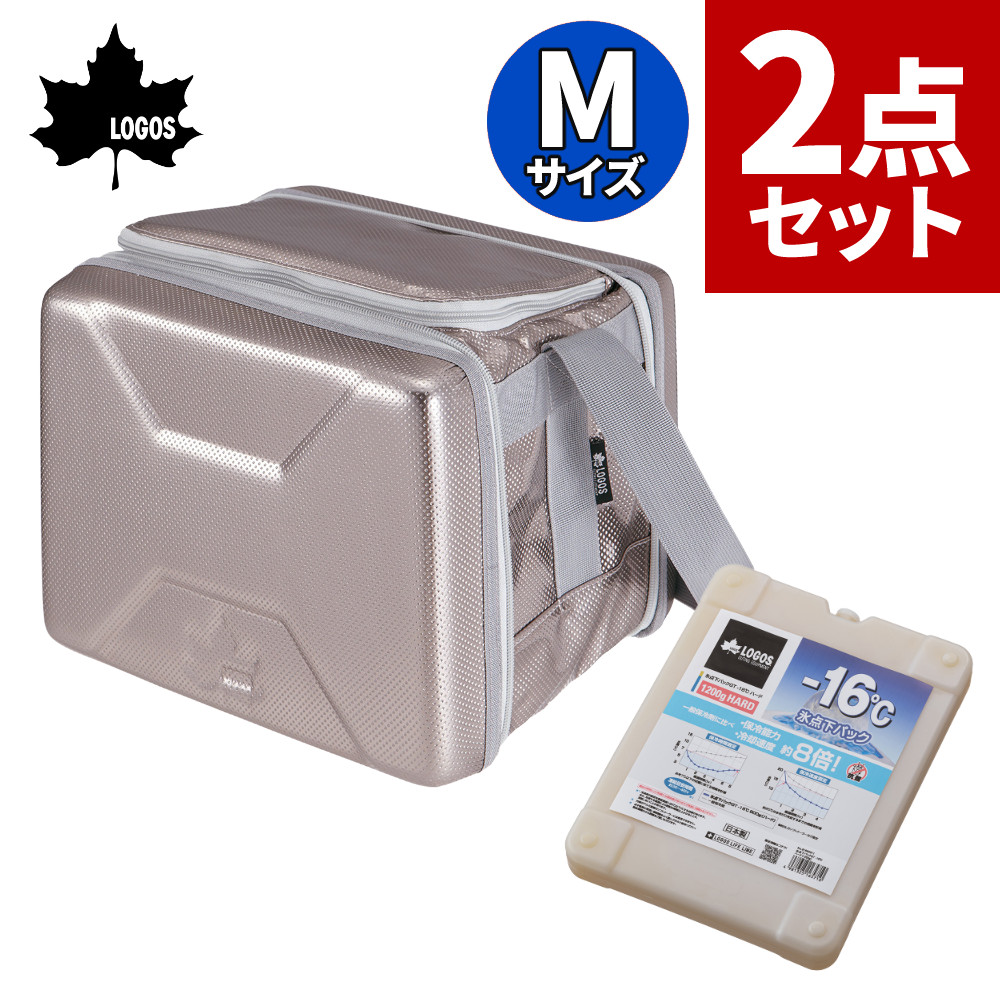 ロゴス ハイパー氷点下クーラーM 81670070 強力保冷剤付き LOGOS クーラーボックス ソフトクーラー セット 氷点下パックGT-16℃ ハード1200g 81660611 9962BF009 (ラッピング不可)(.QL)|テンクール(.QL)