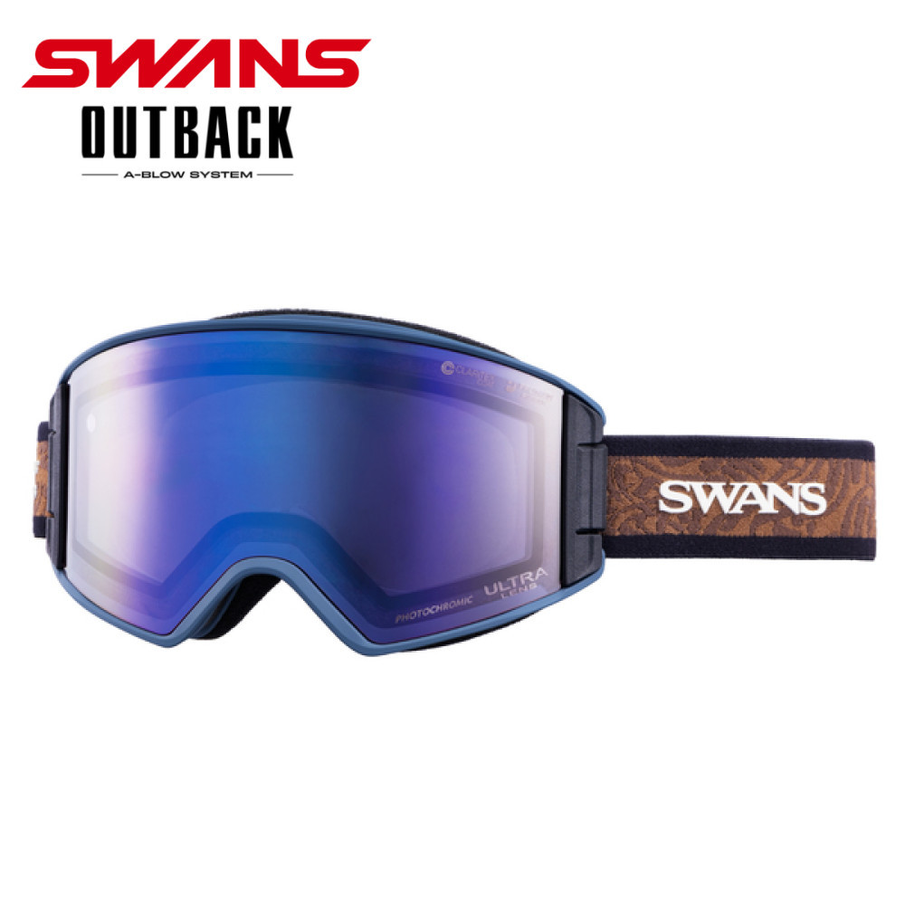 24SWANS　HELI-CPDTBS-N CABK　 偏光ピンク調光/可視光線透過率：18%-34% 定価¥27500 ファン付き強制排気＆大型眼鏡対応 赤字換金！即決 SWANS スワンズ ゴーグル HELI-CPDTBS-N CABK 偏光ピンク調光