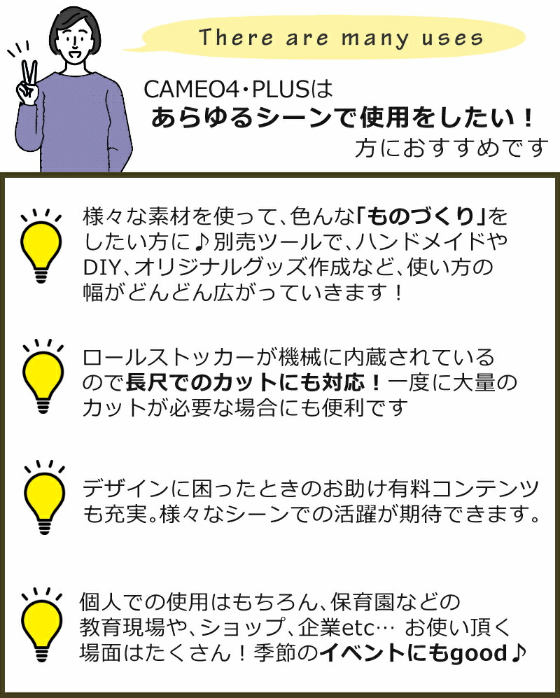 カッティングマシン 初心者応援 5点セット グラフテック シルエット カメオ4 プラス 15インチ Silh Cameo 4 Plus J 必需品セット シルエットカメオ カッティングマシーン 小型カッティングマシン ステッカー ラベル オフィス 店舗 家庭用 カッティングプロッタ 小型
