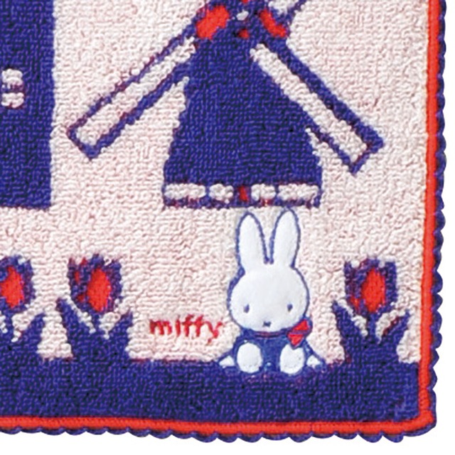 【キャラクタータオル】ミッフィーフェイスタオル(ダッチモチーフ)(4992272704327)(キャラクター/キャラタオル/かわいい/ミッフィーちゃん/うさぎ/子供/入園/幼稚園/保育園/タオル)(メール便可:1点まで)(みつはぴ)