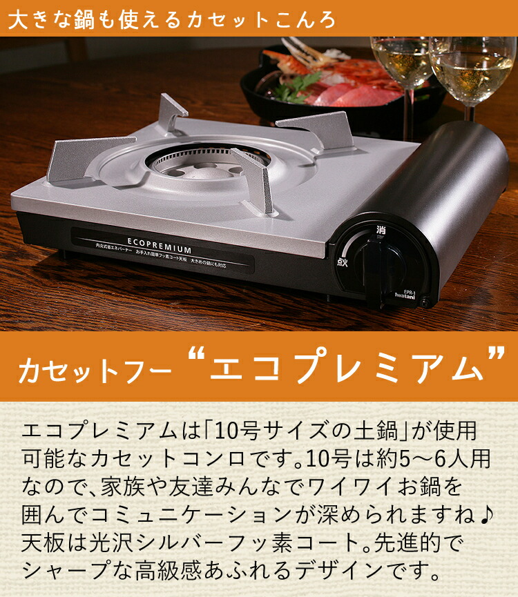 市場 カセットコンロ CB-EPR-1 焼肉プレート エコプレミアム LB-05 カセットフー オプション品セット 収納ケース 岩谷産業