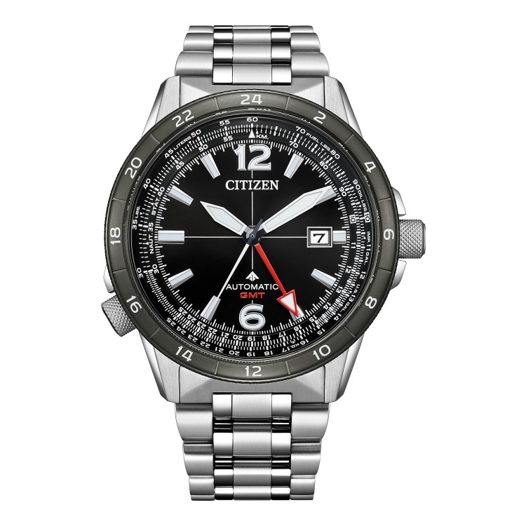 （特価）シチズン プロマスター CITIZEN PROMASTER 腕時計 NB6046-59E メンズ SKYシリーズ メカニカル GMT Cal.9054 自動巻き(手巻付) ステンレスバンド アナログ 国内正規品（.QL）